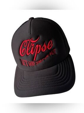 Clipse x Denim Tears Let God Sort Em Out Black Mesh Hat NWT
